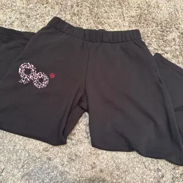 9090girls 카모플라쥬 팬츠 스웨트 팬츠 핑크 90 로고