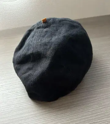 HIGHER 빈티지 린넨 베레모 블랙