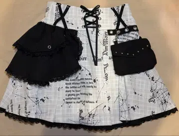 dimmoire 매혹적인 아지메 미니 스커트 White 체크