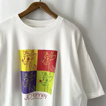 90s 00s J.C.PENNEY 루돌프 아트 티셔츠 빈티지