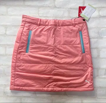 PUMA 푸마 골프 퀼팅 스커트 핑크 여성용 L