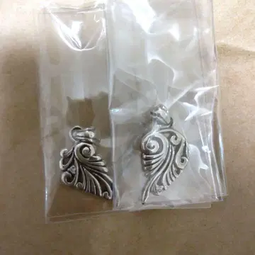 하와이안 주얼리 페어 하트 목걸이 탑 silver925