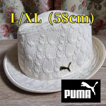 PUMA 푸마 케이블 니트 원단 중절모 골프 L/XL 58cm