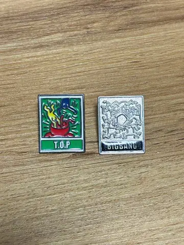 BIGBANG T.O.P 핀 배지 2개