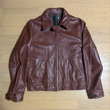 동양 엔터프라이즈 브라운 가죽 자켓