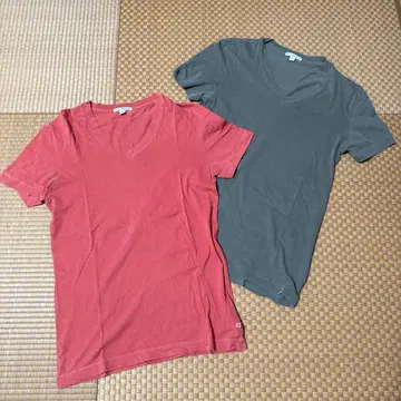 JAMES PERSE 2장 세트 V넥 티셔츠 S 사이즈