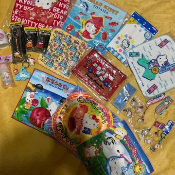 헬로키티 헤이세이 레트로 지역 한정 키티 스트랩 손수건 파우치