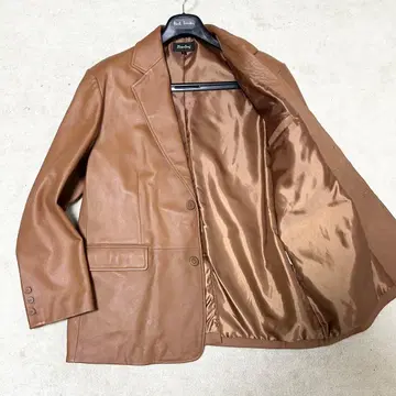 새상품급 리얼 가죽 테일러드 자켓 램 가죽 브라운 천연 가죽 올 가죽