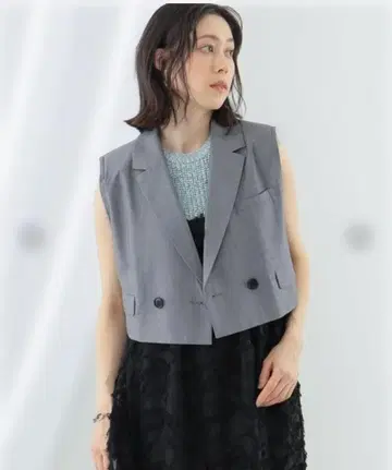 Ray BEAMS 그레이 슬리브리스 베스트