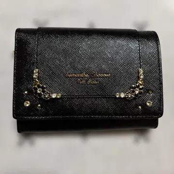 Samantha Thavasa 블랙 접이식 지갑 박스 있음