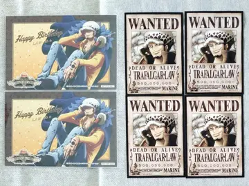 ONEPIECE 벌스데이 카드 수배서 브로마이드 로 6점