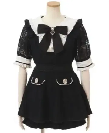 리즈리사 레이스 셋업 블랙