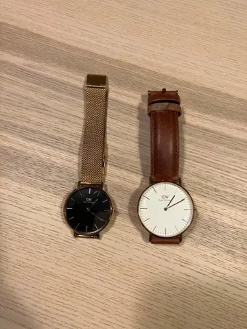 손목시계 블랙 화이트 세트