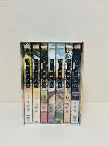 orange 전 7권 세트 타카노 이치고 + 엽서 8매입