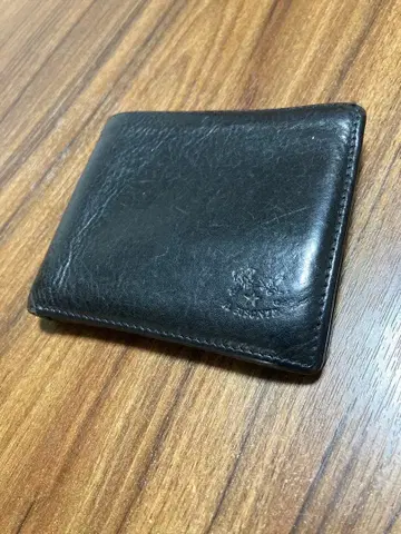 일비종떼 가죽 이단 접이식 지갑