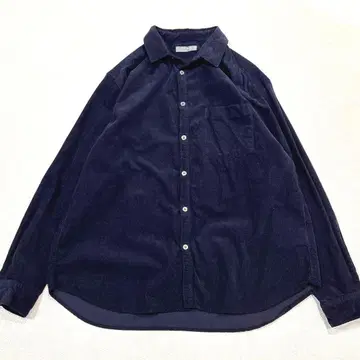 [ 새상품급/남성용L ] 네스트로브 컨팩트 코듀로이 셔츠 네이비