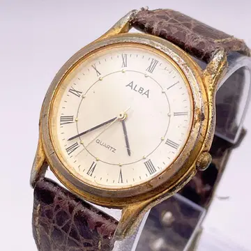 작동 새상품 배터리 ALBA 남성용 손목시계 로마 숫자 빈티지 생활 방수
