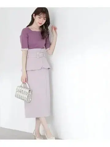 PROPORTION BODY DRESSING 코르셋 부착 타이트 스커트