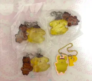 산리오 나카요시 드롭 참 & 니지호시 캔디 폼폼푸딩 세트