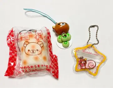 리락쿠마 말랑말랑 가짜 떡 마스코트 쑥만주 롤케이크