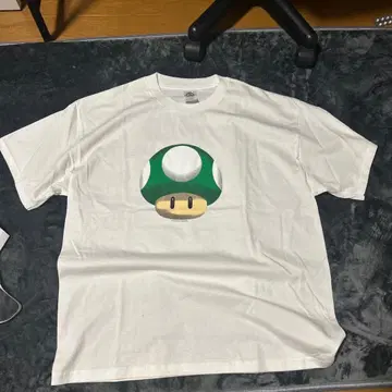00s 애니메이션 티셔츠 마리오 닌텐도 Nintendo 1업 버섯