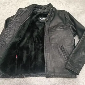 L 사이즈 / 새상품급 Schott 샷 641 싱글 라이더스 38 블랙