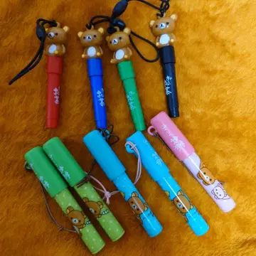 헤이세이 레트로 미사용품 리락쿠마 오이오차 미니미니 볼펜 9개 세트