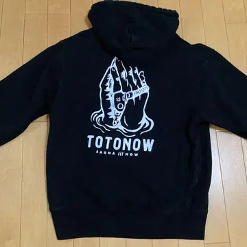 TOTONOW 토토나우 사우나 후드티 풀오버 블랙 M