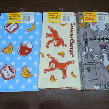 새상품 머플러 타월 오자루의 조지 톰과 제리 3세트