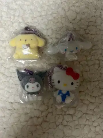 산리오 복슬복슬 플로키 마스코트 헬로키티 메지루시 액세서리
