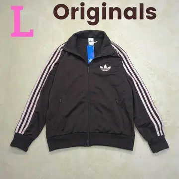 L 파이어버드 트랙탑 루즈 저지 브라운 핑크