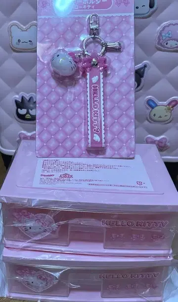 산리오 복권 키티 체스트 x 2 키링 3세트