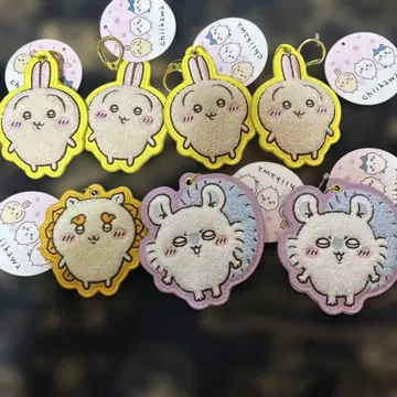 새상품 치이카와 (먼작귀) 복슬복슬 사가 자수 키링 세트