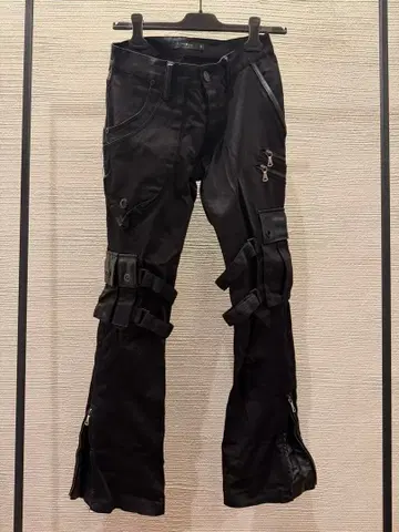 00s civarize 코팅 플레어 카고 팬츠