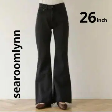 searoomlynn 다크 그레이 플레어 데님 팬츠 [ 26inch ]