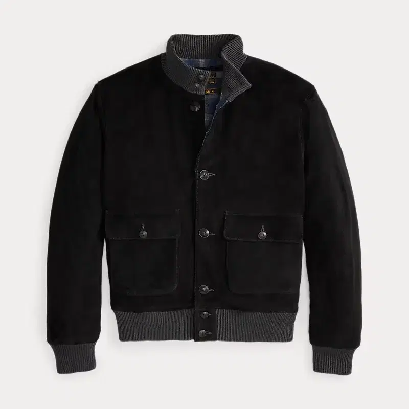 Size M] RRL A-1 Indigo Bomber Leather Jacket | Bunjang Global