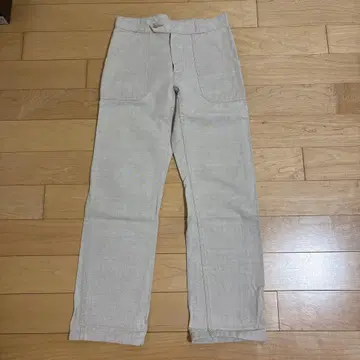 프랑스제 LE GLAZIK 워크 팬츠 34 피셔맨 베이지