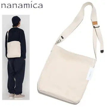새상품 M 나나미카 유틸리티 백 트윌 캔버스 숄더백