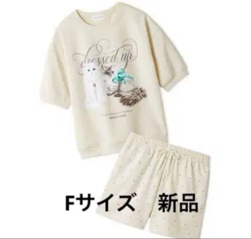 스나이델 홈 SNIDEL HOME CAT 맨투맨 셋업 F 새상품