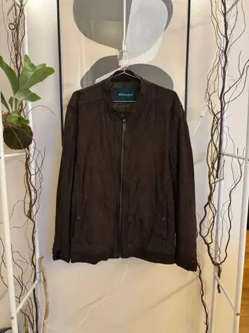 Wilkes Bashford 다크 브라운 가죽 자켓 2XL