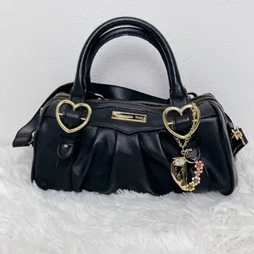 Y2K Samantha Vega Black Leather 2Way Bag