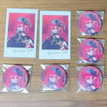 FGO 영령몽상 바반시 캔뱃지 5개 포토카드 2장 세트