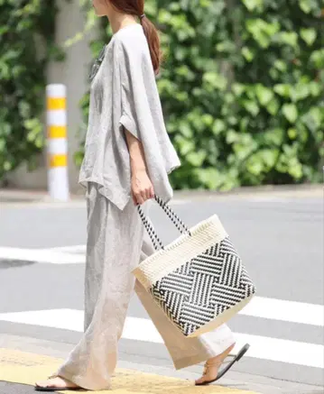 JOURNALSTANDARD relume 린넨 이지 팬츠 네이비 컬러