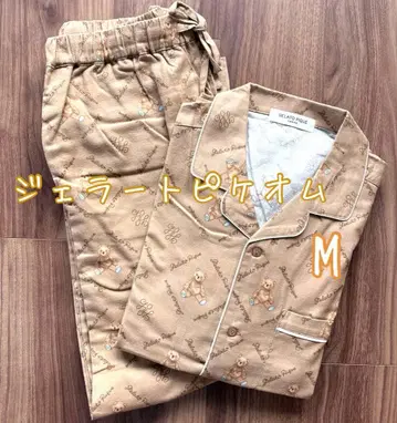 젤라피케 룸웨어 셋업 긴팔 롱 바지 곰 올 패턴 루즈핏 M