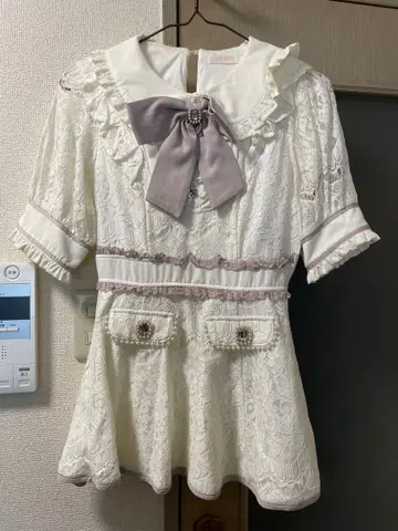 LIZ LISA 화이트 레이스 셋업