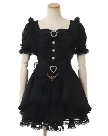 리즈리사 프론트 카슈쿨 BIG 리본 셋업 반팔