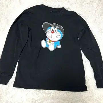 [레어] 한정판 콜라보 NEWERA x 도라에몽 긴팔 T셔츠 M