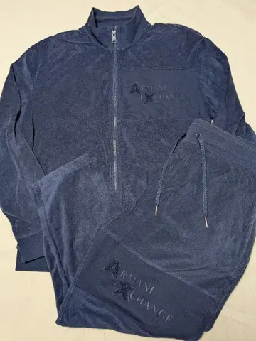 A|X ARMANI EXCHANGE 파일 원단 저지 셋업