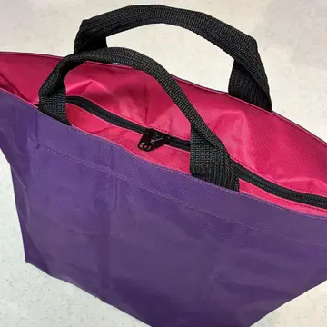 [ 새상품급 ] 에르베샤 펠리에 나일론 토트백 보라색 x 빨간색