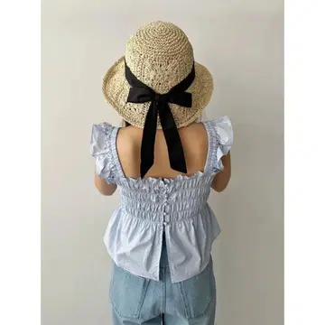 Mercuryduo 스트로우 와이드 챙 모자